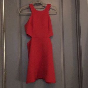 Club Monaco High Neck Side Cutout Dress